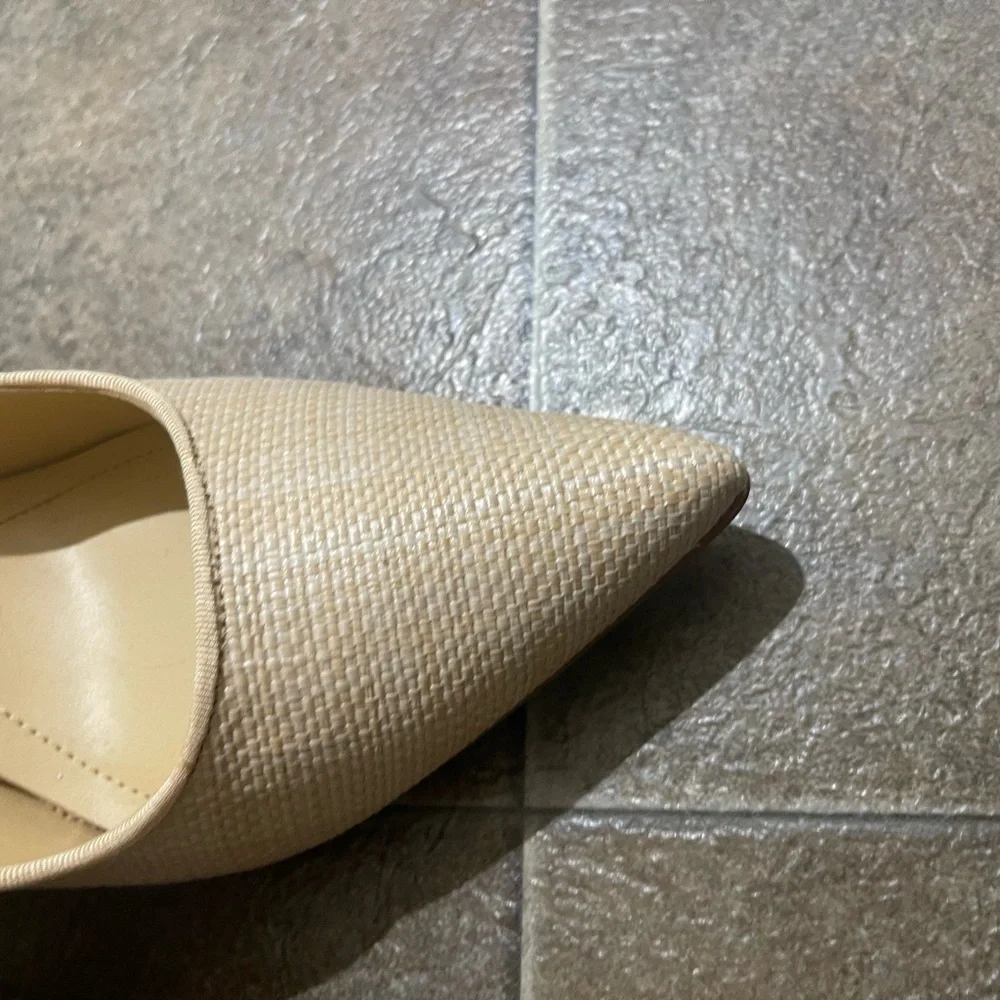 ON 34th Beige Pointed Toe Heels - Picture 4 of 6